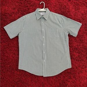 Croft & Barrow Blue and White Casual Button Down Shirt Men